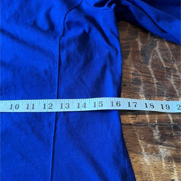 Two Coldwater Creek Supima Cotton Knit Turtleneck S (6-8) Blue & Red Long Sleeve - Picture 11 of 13